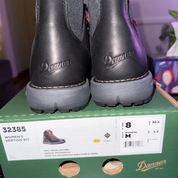 Danner Black and Red Rugged Boots